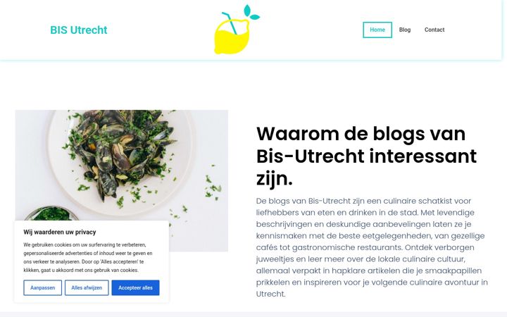 Screenshot van bis-utrecht.nl