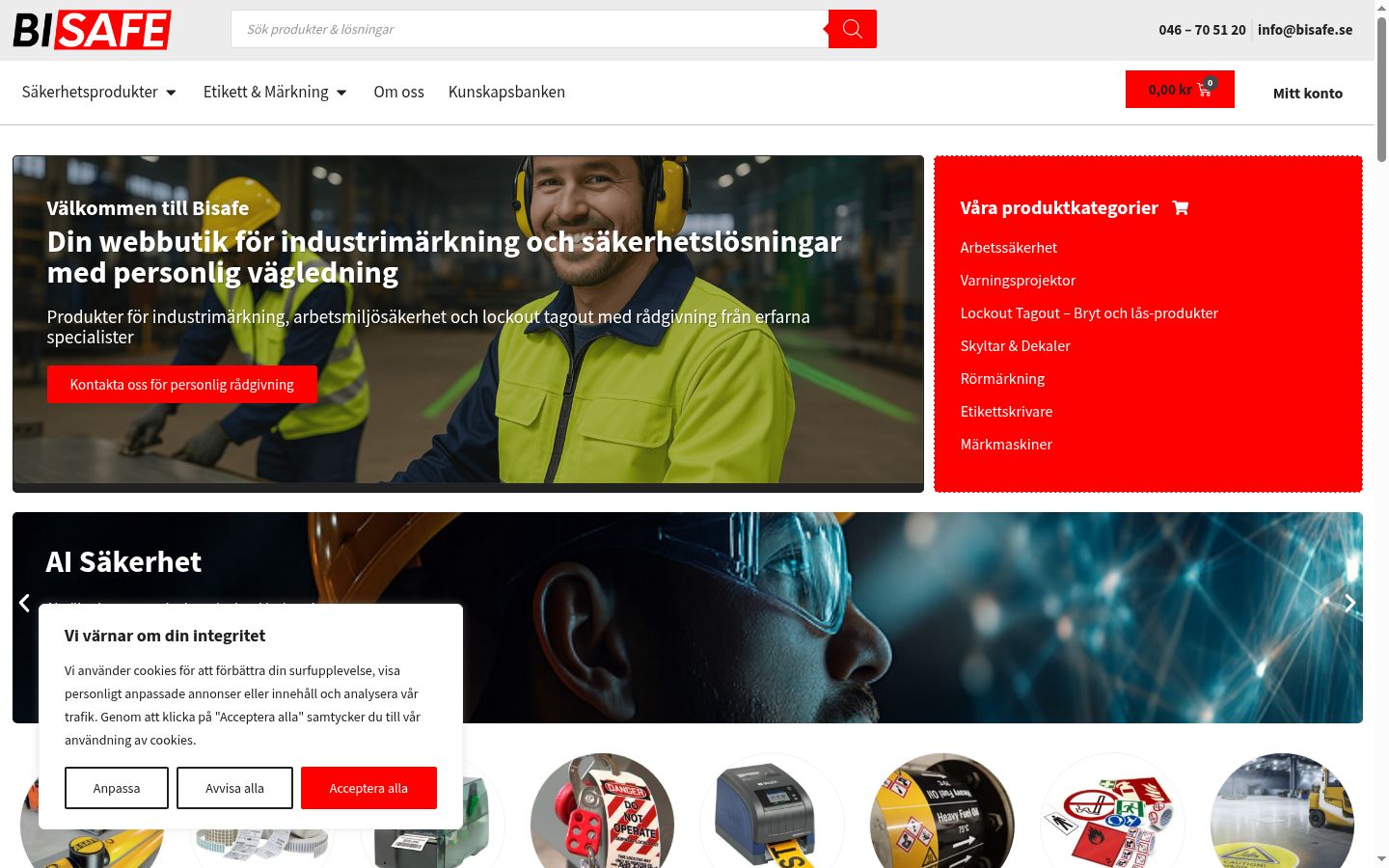 Ekrānuzņēmums ar piekrišanas baneri, kas tika rādīts pirms jebkādas mijiedarbības