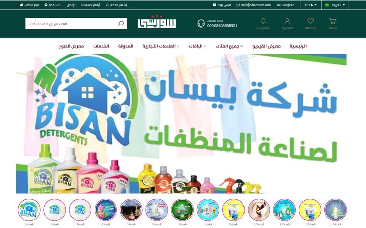 Screenshot of bisandetergent.com