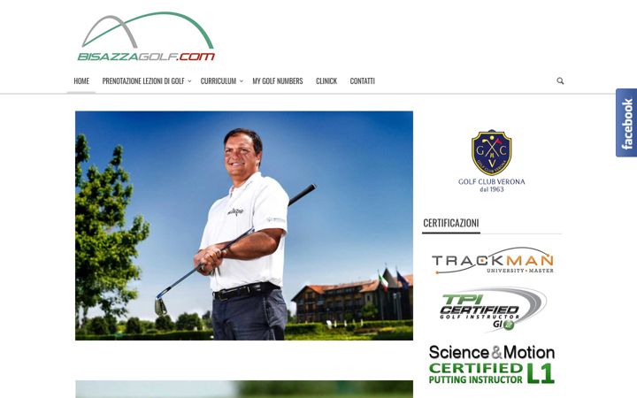 Screenshot of bisazzagolf.com