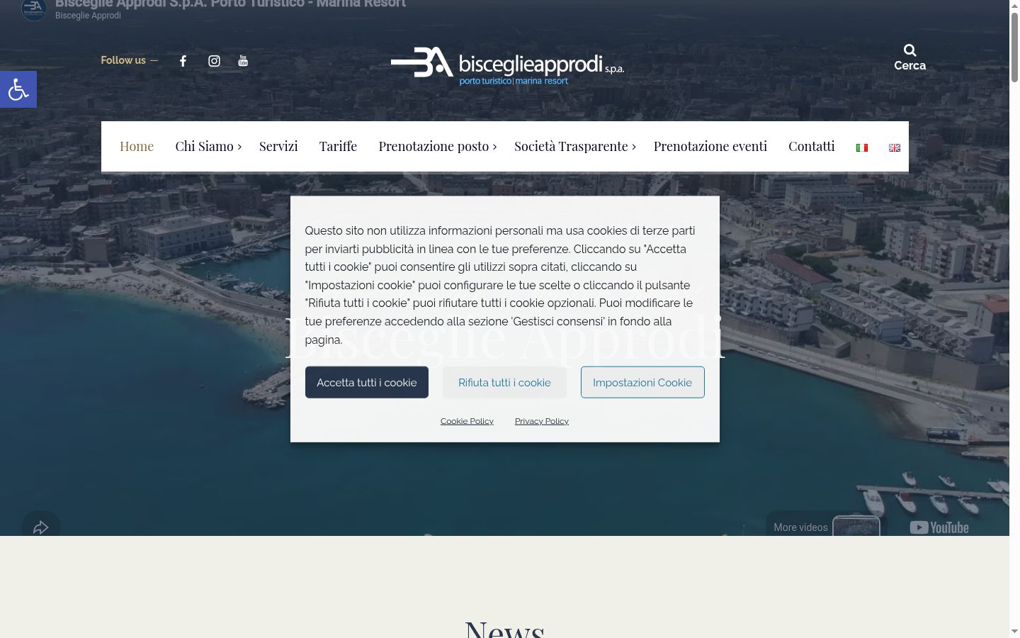 Kuvakaappaus suostumusbannerista, joka näytettiin ennen mitään vuorovaikutusta