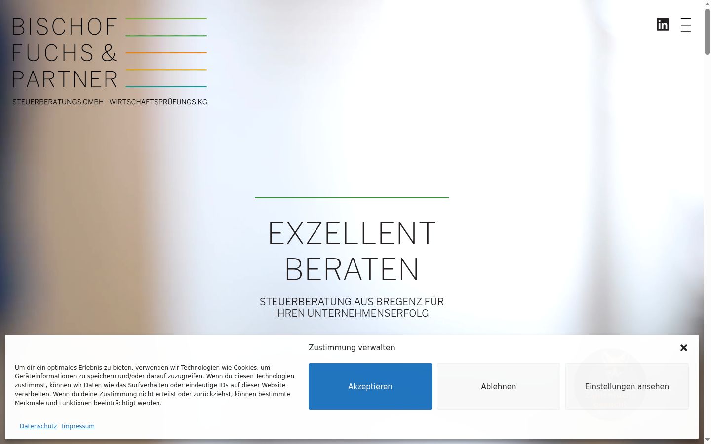 Capture d'écran de la bannière de consentement affichée avant toute interaction