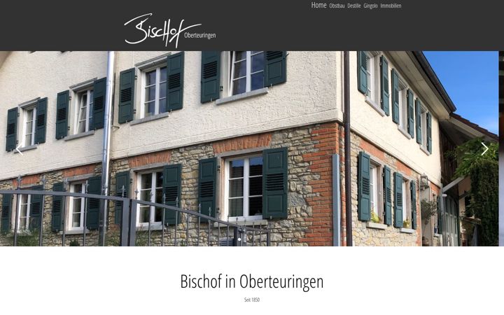 Kuvakaappaus sivustosta bischof-ot.de