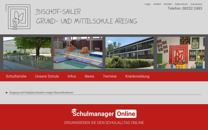 Skjámynd af bischof-sailer-schulen.de