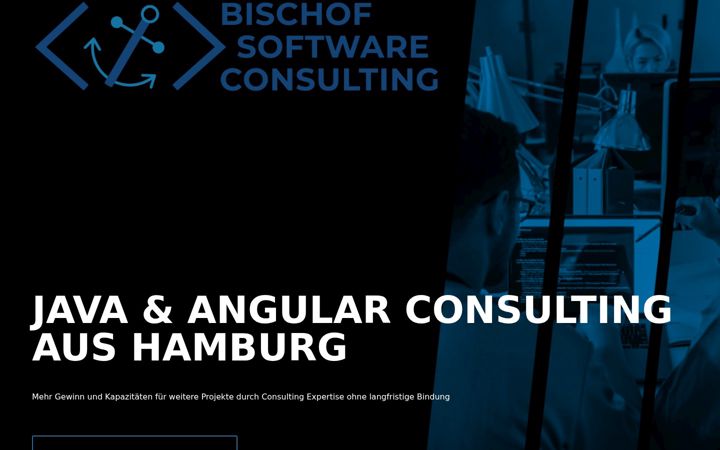 Skjámynd af bischof-software.de
