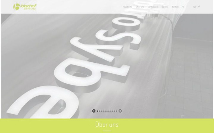 Screenshot of bischof-werbung.de