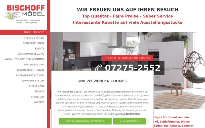 Képernyőkép: bischoff-kuechen.de