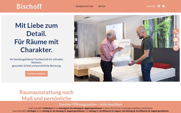 Screenshot of bischoff-wohnen.de