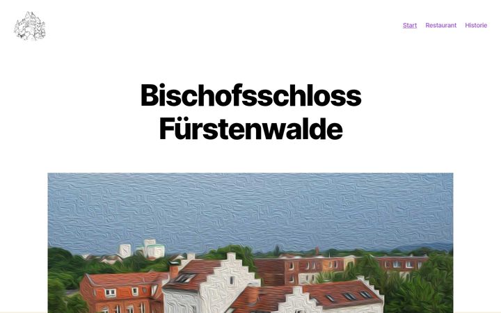 Screenshot of bischofsschloss-fuerstenwalde.de