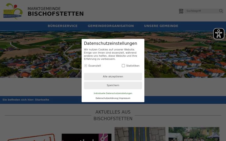 Screenshot of bischofstetten.at