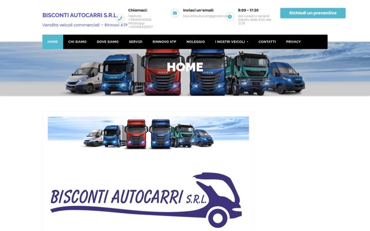 Екранна снимка на biscontiautocarri.it