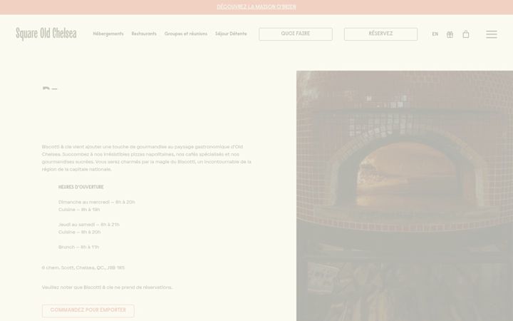 Screenshot of biscottichelsea.ca