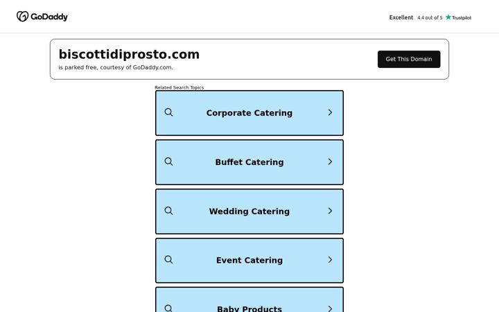 Screenshot of biscottidiprosto.com