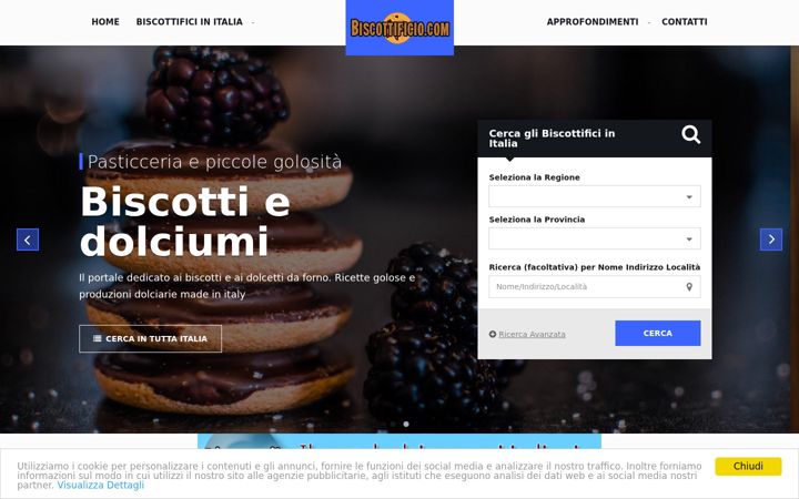 Screenshot of biscottificio.com