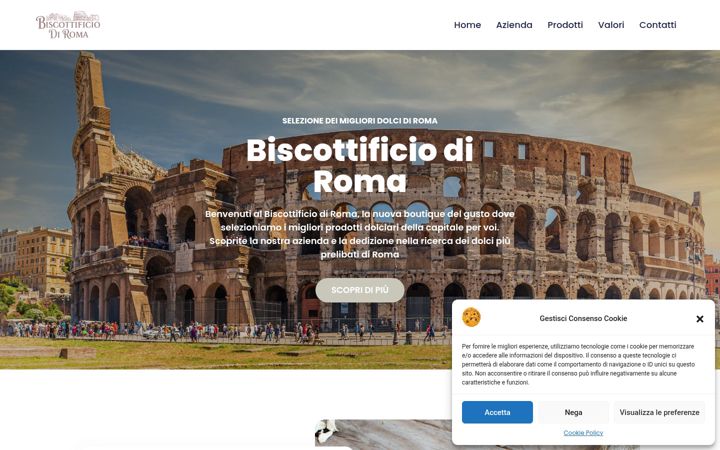 Screenshot of biscottificiodiroma.it
