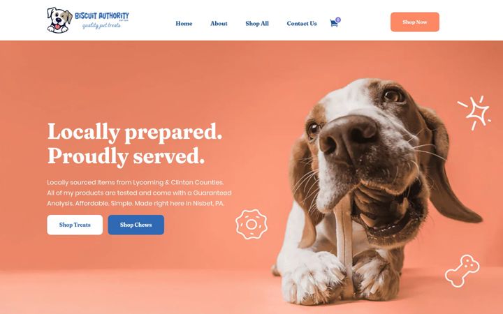 Screenshot of biscuitauthority.com