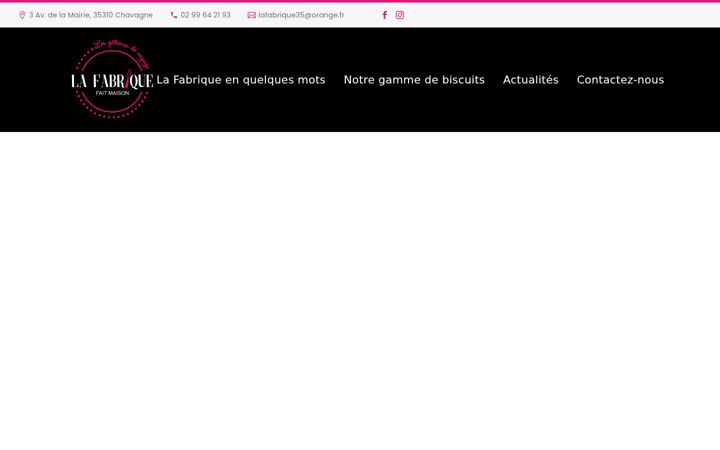 Screenshot van biscuiterie-lafabrique.fr