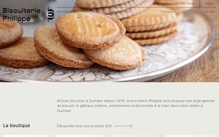 Screenshot of biscuiteriephilippe.com
