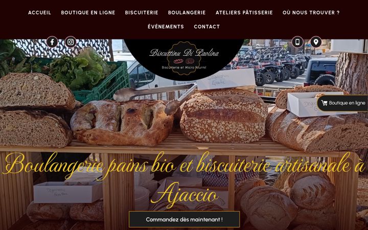 Screenshot of biscuttinudipaolina.fr