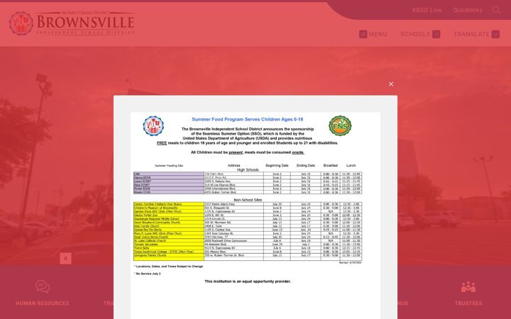 Screenshot of bisd.us