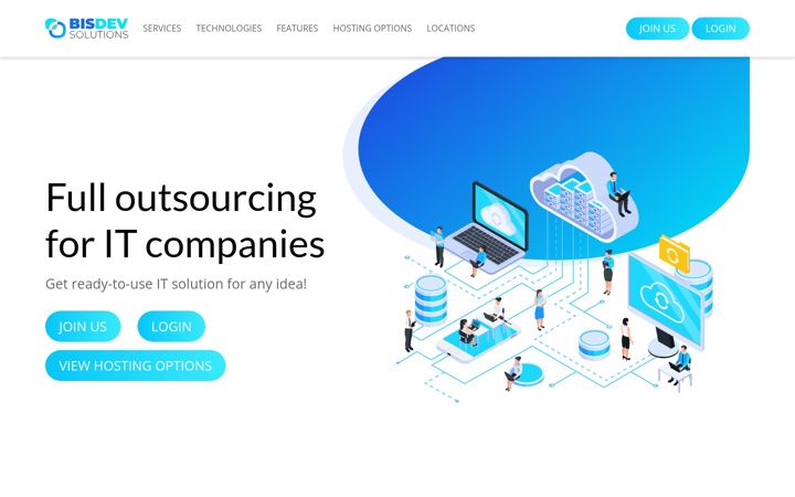 Screenshot of bisdevsolutions.com