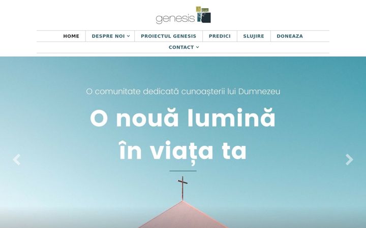 Skjámynd af bisericagenesis.co.uk