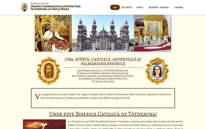 Zrzut ekranu bisericapalmariana.org