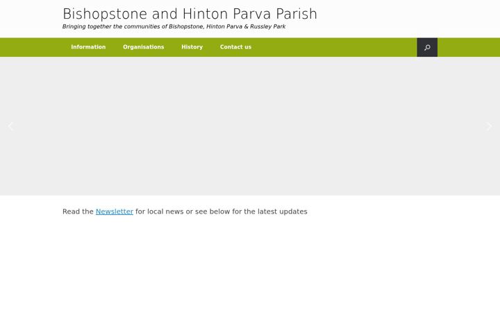 Screenshot stránky bishopstoneandhintonparva.org