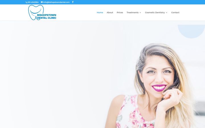 Screenshot stránky bishopstowndental.com