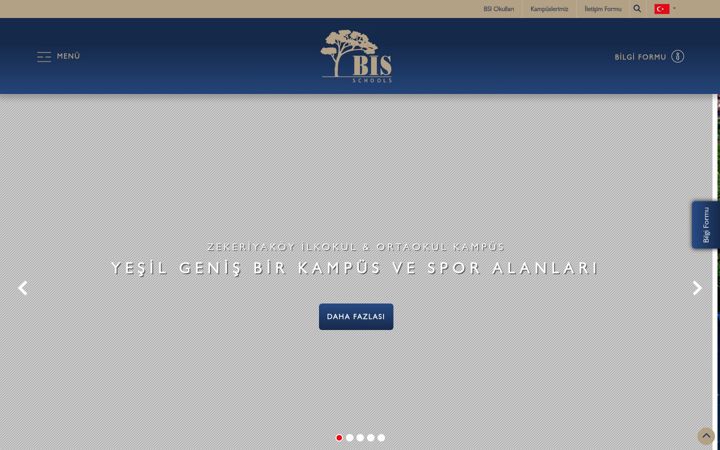 Screenshot stránky bisi.k12.tr