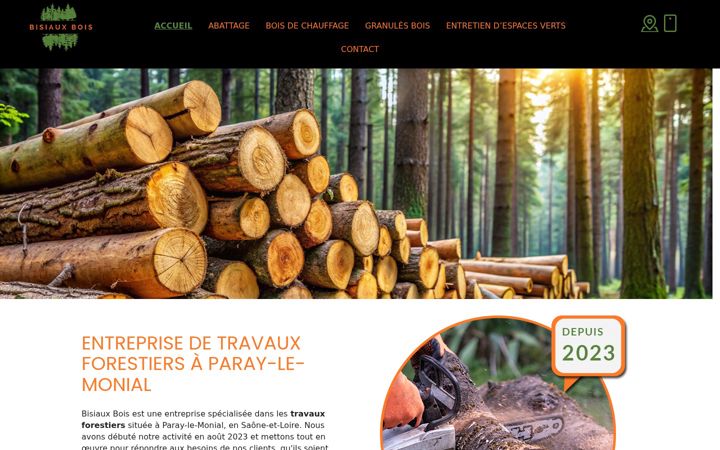 Screenshot of bisiauxbois.com