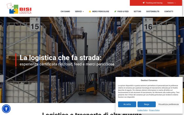 Screenshot of bisilogistica.it
