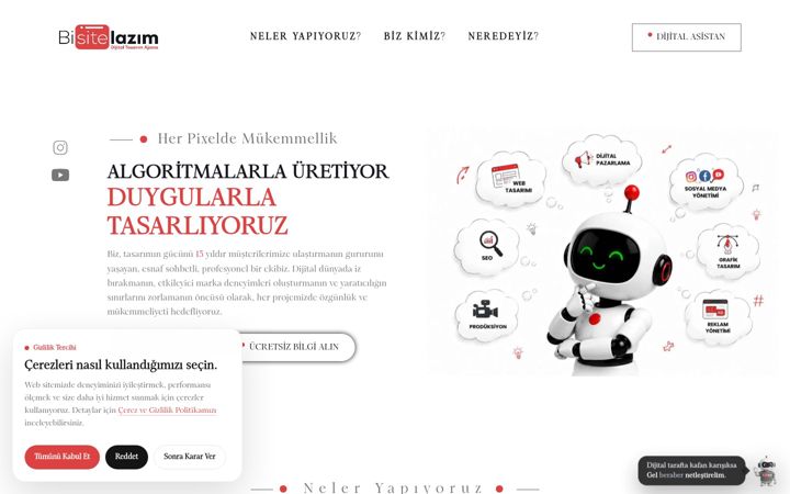 Screenshot of bisitelazim.net