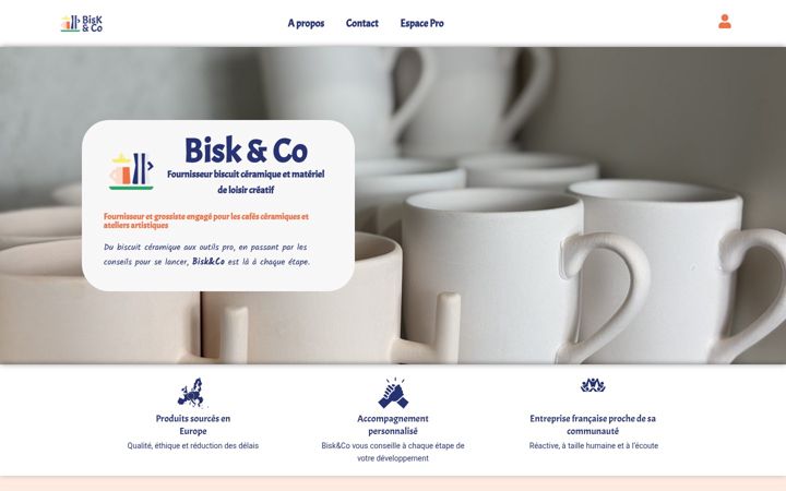Screenshot van biskandco.com