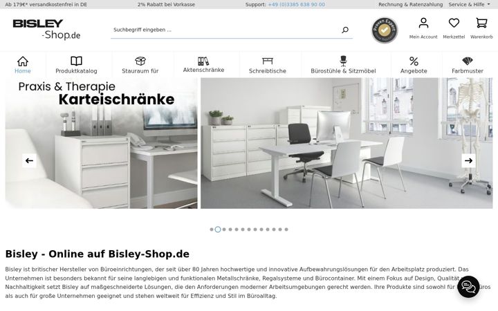 Screenshot of bisley-shop.de