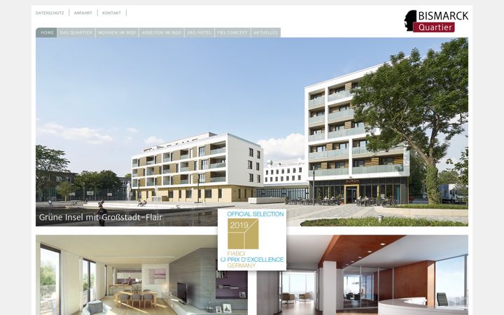 Screenshot of bismarck-quartier.de