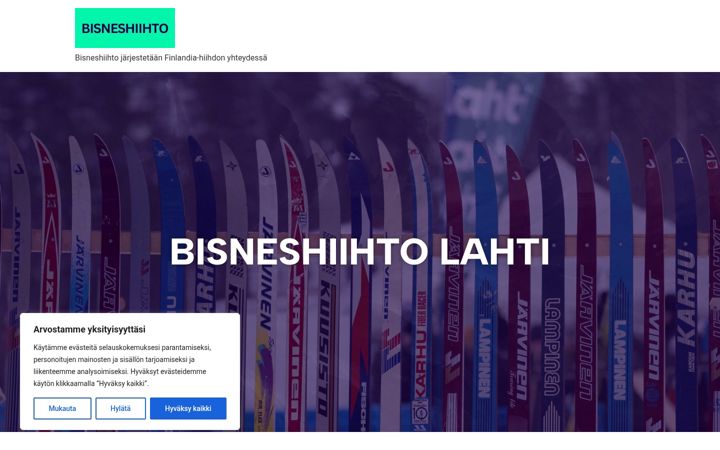 Skærmbillede af bisneshiihto.fi