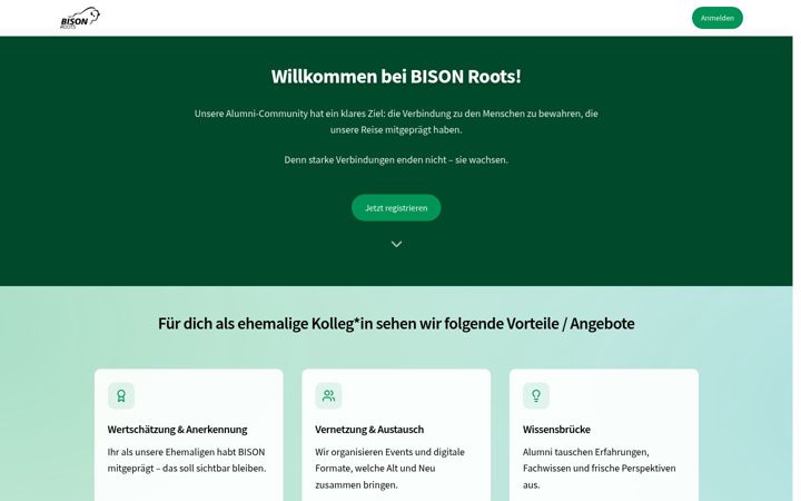 Ekrānuzņēmums no bison-roots.com