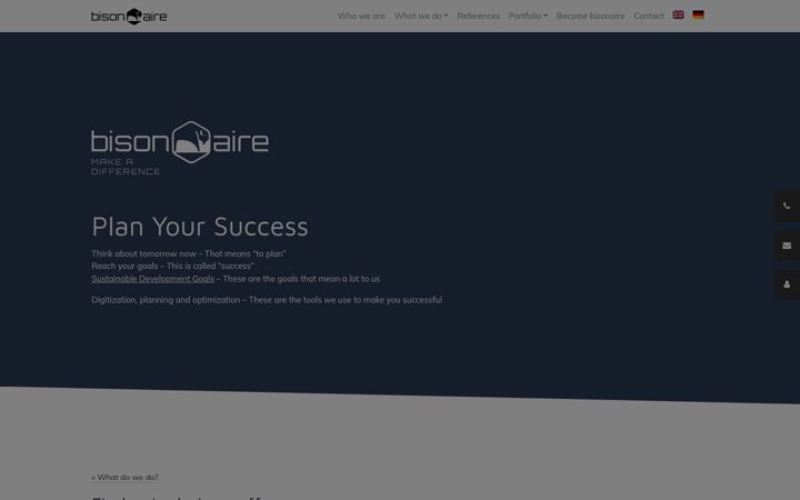 Screenshot of bisonaire.com