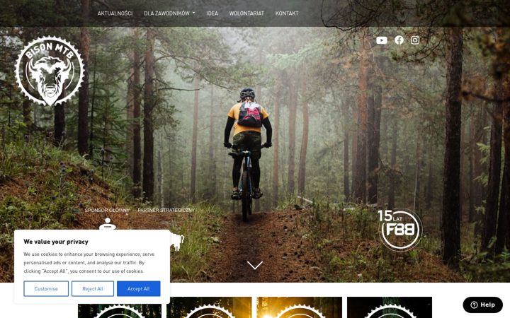 Screenshot of bisonmtb.pl