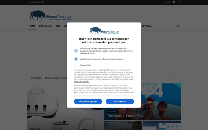 Screenshot stránky bisontech.net