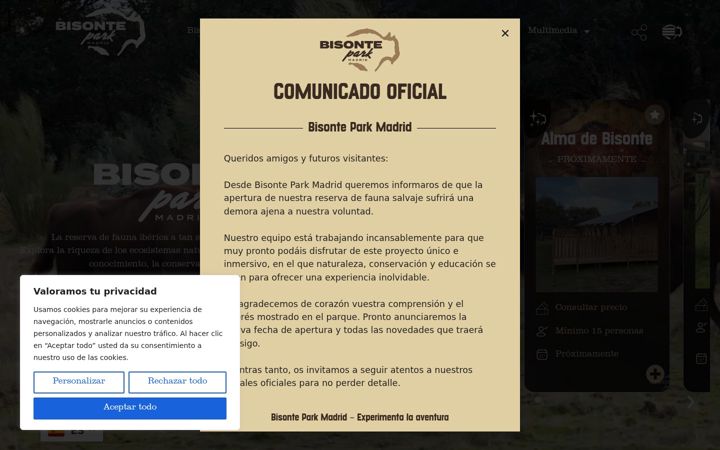 Screenshot του bisontepark.com