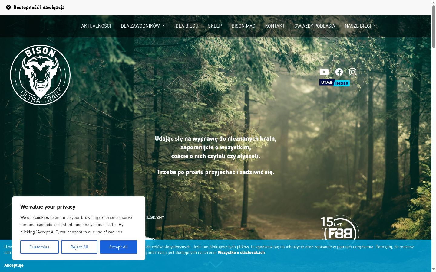 Sutikimo reklamjuostės, rodytos prieš bet kokią sąveiką, ekrano kopija