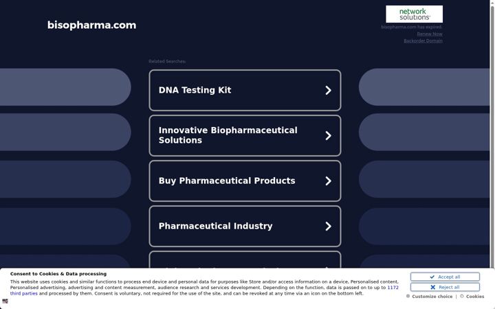Screenshot of bisopharma.com