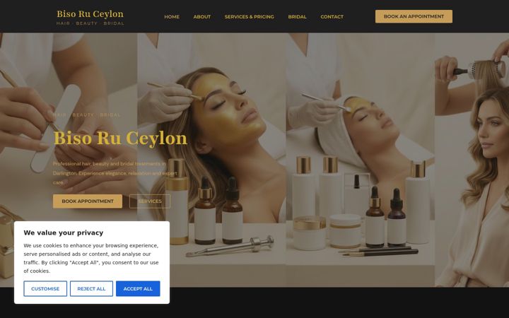 Screenshot of bisoru.co.uk