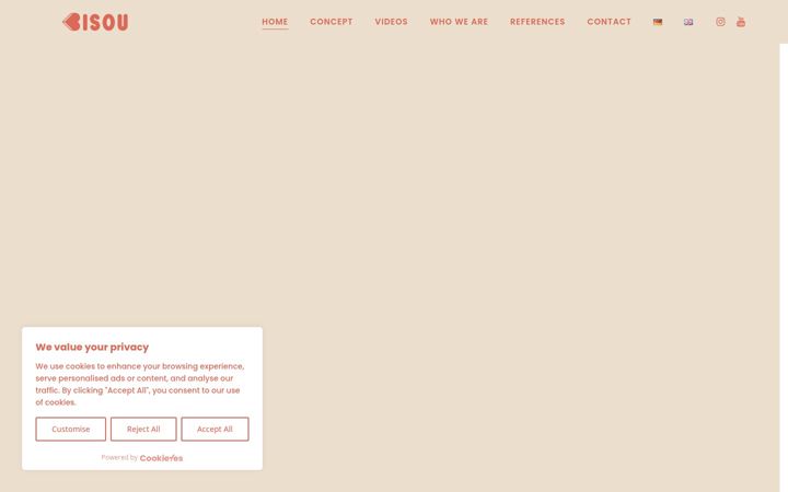 Screenshot of bisouband.com