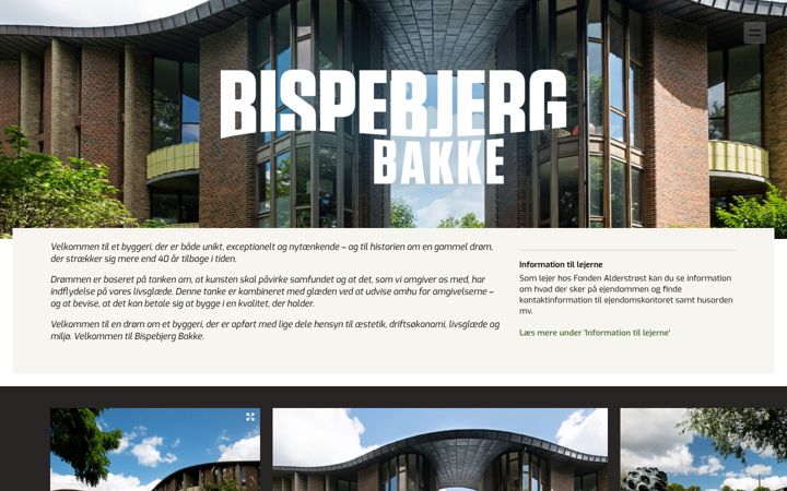 Screenshot di bispebjergbakke.dk