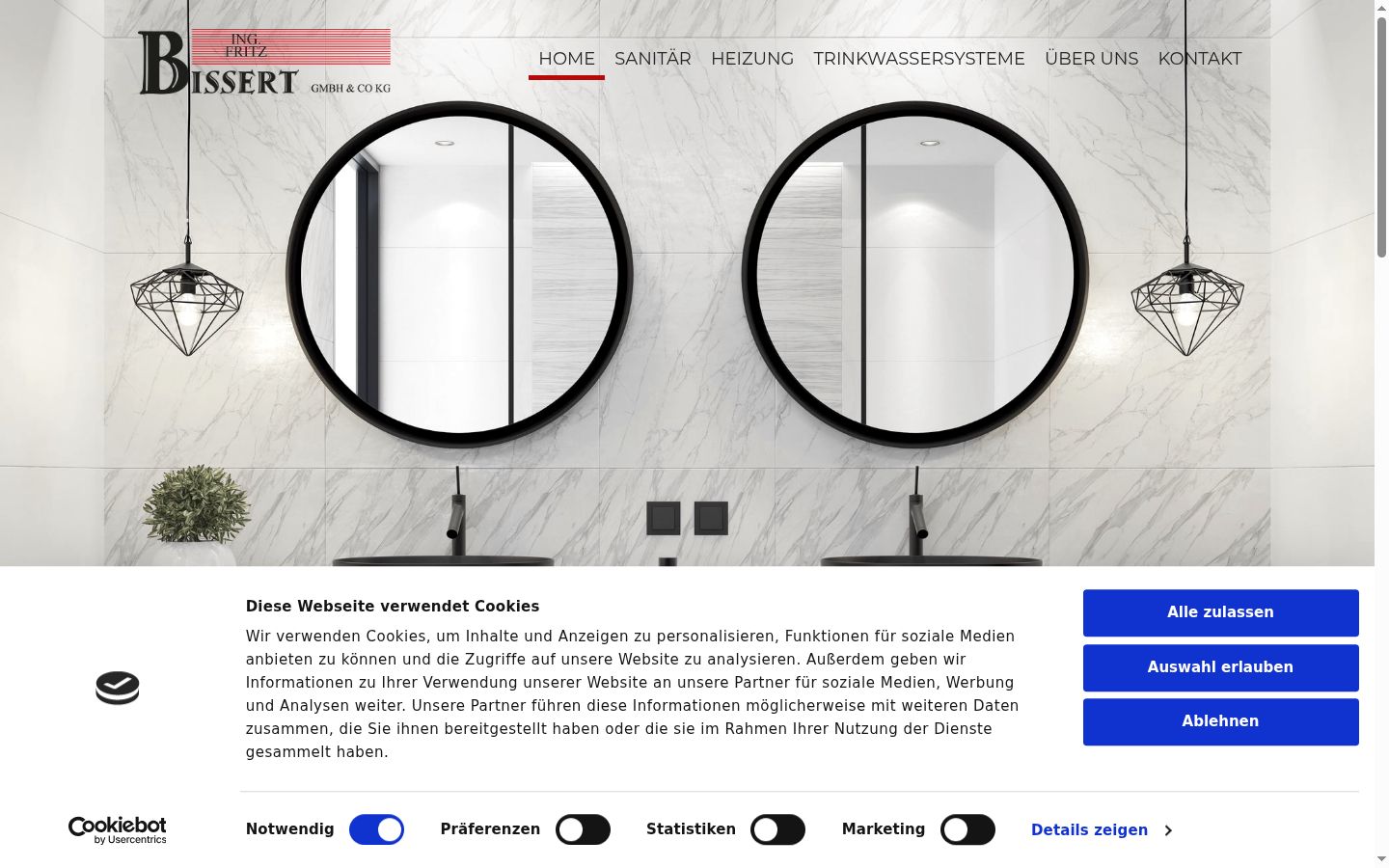 Screenshot van de toestemmingsbanner zoals getoond vóór enige interactie