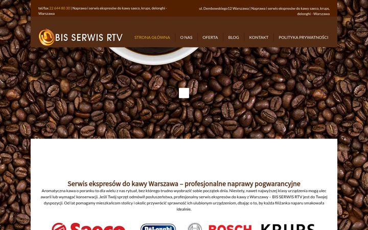 Snímek obrazovky bisserwisrtv.pl