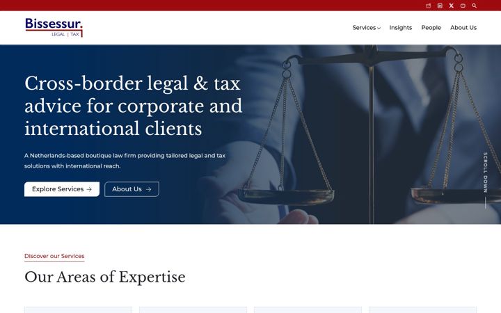 Screenshot of bissessur.legal